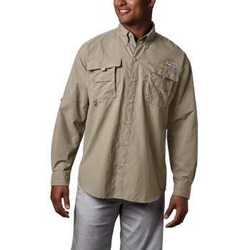 Columbia PFG Bahama II Long Sleeve Big, Camisa Kaki Para Hombre | 158640-JCO